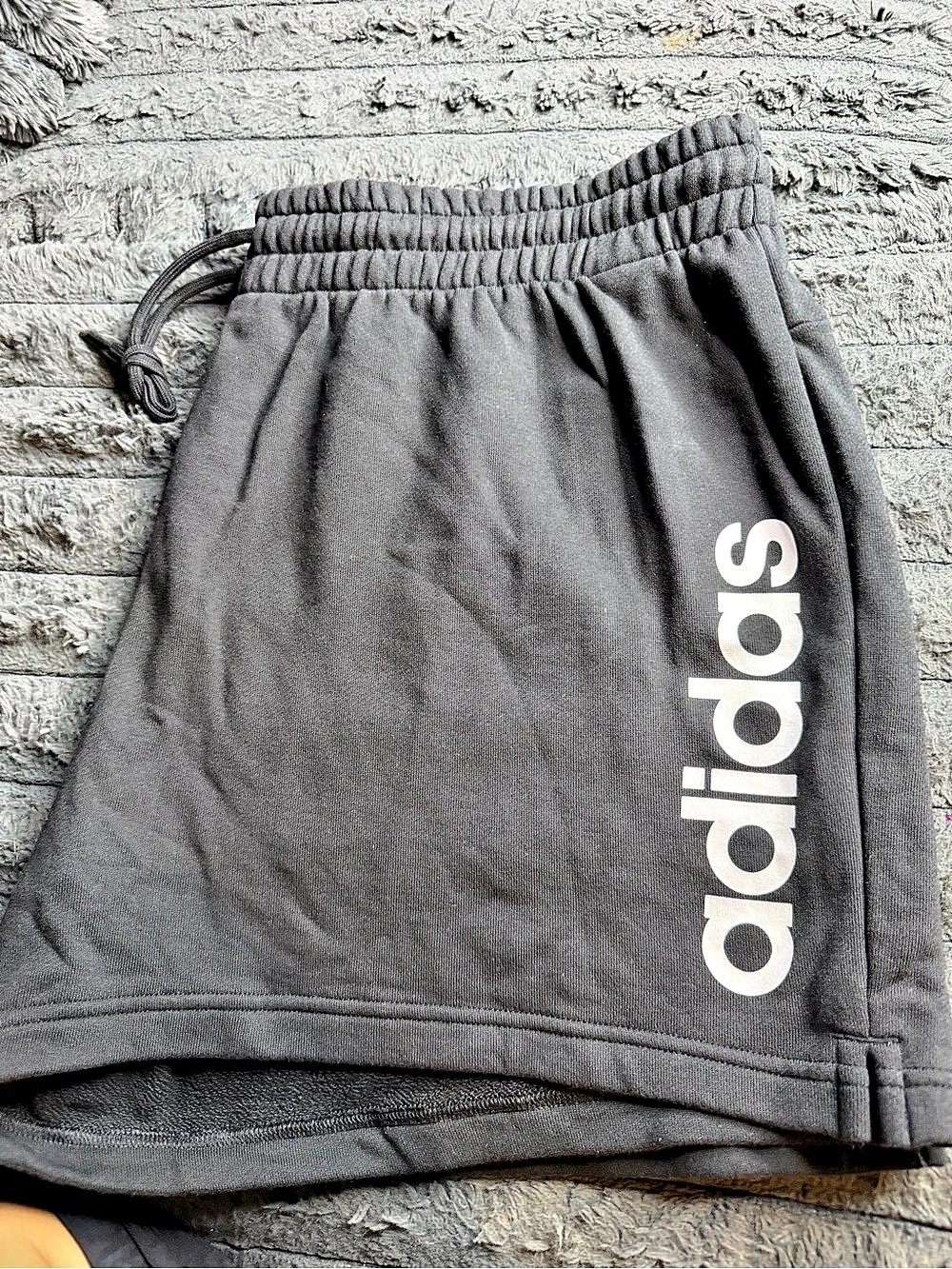 adidas W Essentials Linear French Terry Shorts Athletic Shorts Gray 2X